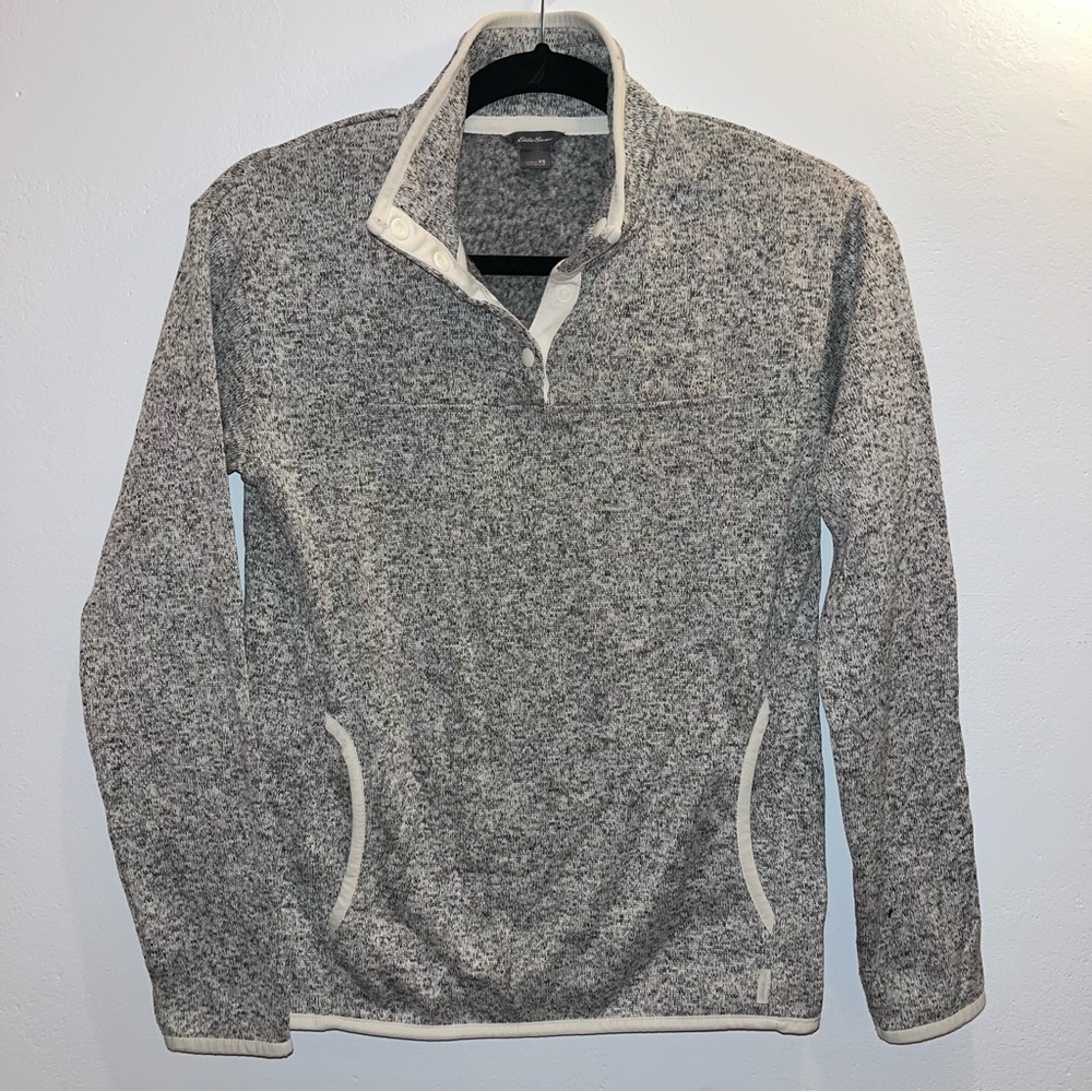 Eddie Bauer Pullover Sweater Heather Grey Size XS